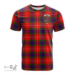 ScotsTee Shop Scottish Fraser Modern Clan Crest Tartan T Shirt for Family Tartan Matching Family T Shirts