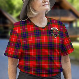 ScotsTee Shop Scottish Fraser Modern Clan Crest Tartan T Shirt for Family Tartan Matching Family T Shirts