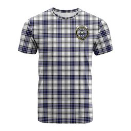 ScotsTee Shop Scottish Hannay Modern Clan Crest Tartan T Shirt for Family Tartan Matching Family T Shirts