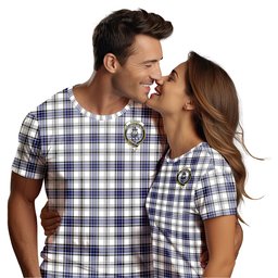 ScotsTee Shop Scottish Hannay Modern Clan Crest Tartan T Shirt for Family Tartan Matching Family T Shirts