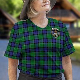 ScotsTee Shop Scottish Graham of Menteith Modern Clan Crest Tartan T Shirt for Family Tartan Matching Family T Shirts