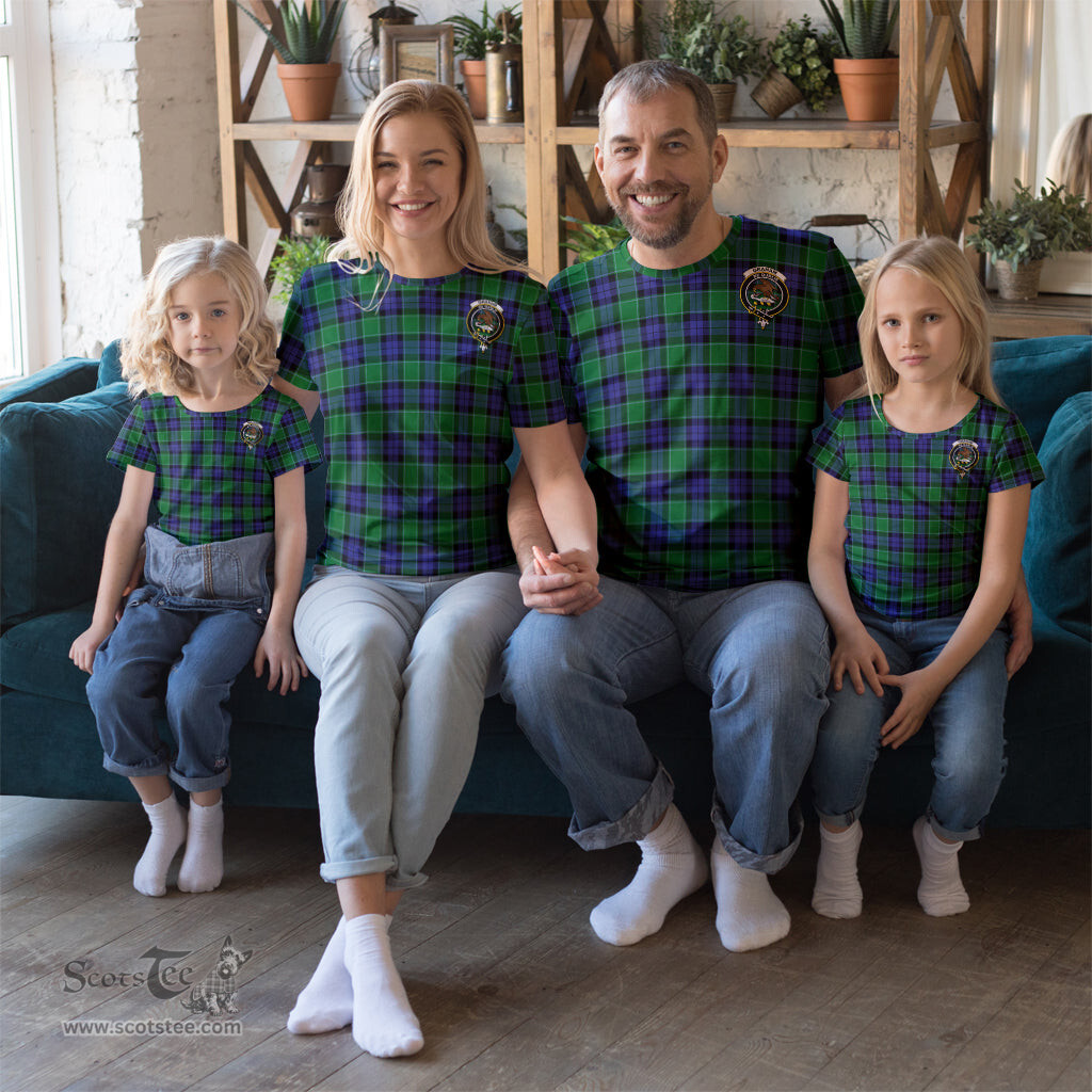 ScotsTee Shop Scottish Graham of Menteith Modern Clan Crest Tartan T Shirt for Family Tartan Matching Family T Shirts
