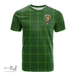 ScotsTee Shop Scottish Forrester or Foster Hunting Clan Crest Tartan T Shirt for Family Tartan Matching Family T Shirts