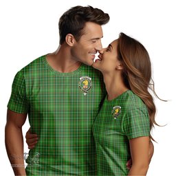 ScotsTee Shop Scottish Forrester or Foster Hunting Clan Crest Tartan T Shirt for Family Tartan Matching Family T Shirts