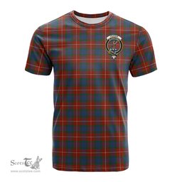 ScotsTee Shop Scottish Fraser Ancient Clan Crest Tartan T Shirt for Family Tartan Matching Family T Shirts