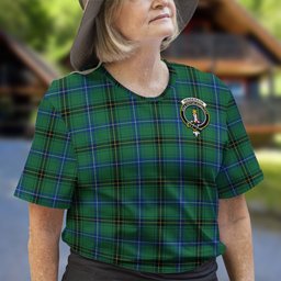 ScotsTee Shop Scottish Henderson Ancient Clan Crest Tartan T Shirt for Family Tartan Matching Family T Shirts