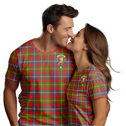 ScotsTee Shop Scottish Forrester Clan Crest Tartan T Shirt for Family Tartan Matching Family T Shirts