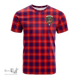 ScotsTee Shop Scottish Hamilton Modern Clan Crest Tartan T Shirt for Family Tartan Matching Family T Shirts
