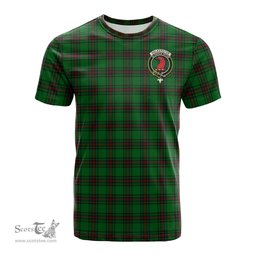 ScotsTee Shop Scottish Halkerston Clan Crest Tartan T Shirt for Family Tartan Matching Family T Shirts