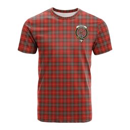 ScotsTee Shop Scottish Fraser Weathered Clan Crest Tartan T Shirt for Family Tartan Matching Family T Shirts