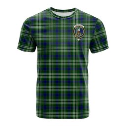 ScotsTee Shop Scottish Haliburton Clan Crest Tartan T Shirt for Family Tartan Matching Family T Shirts