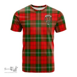 ScotsTee Shop Scottish Gartshore Clan Crest Tartan T Shirt for Family Tartan Matching Family T Shirts