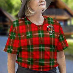 ScotsTee Shop Scottish Gartshore Clan Crest Tartan T Shirt for Family Tartan Matching Family T Shirts
