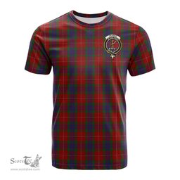 ScotsTee Shop Scottish Fraser Clan Crest Tartan T Shirt for Family Tartan Matching Family T Shirts