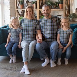 ScotsTee Shop Scottish Henderson Dress Clan Crest Tartan T Shirt for Family Tartan Matching Family T Shirts