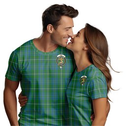 ScotsTee Shop Scottish Hay Hunting Clan Crest Tartan T Shirt for Family Tartan Matching Family T Shirts