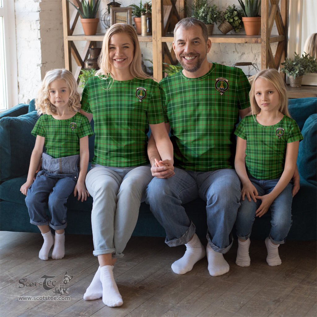 ScotsTee Shop Scottish Galloway Clan Crest Tartan T Shirt for Family Tartan Matching Family T Shirts