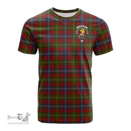 ScotsTee Shop Scottish Forrester or Foster Clan Crest Tartan T Shirt for Family Tartan Matching Family T Shirts