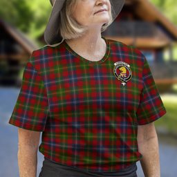 ScotsTee Shop Scottish Forrester or Foster Clan Crest Tartan T Shirt for Family Tartan Matching Family T Shirts