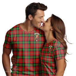 ScotsTee Shop Scottish Fullerton Clan Crest Tartan T Shirt for Family Tartan Matching Family T Shirts