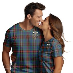 ScotsTee Shop Scottish Fraser Hunting Ancient Clan Crest Tartan T Shirt for Family Tartan Matching Family T Shirts