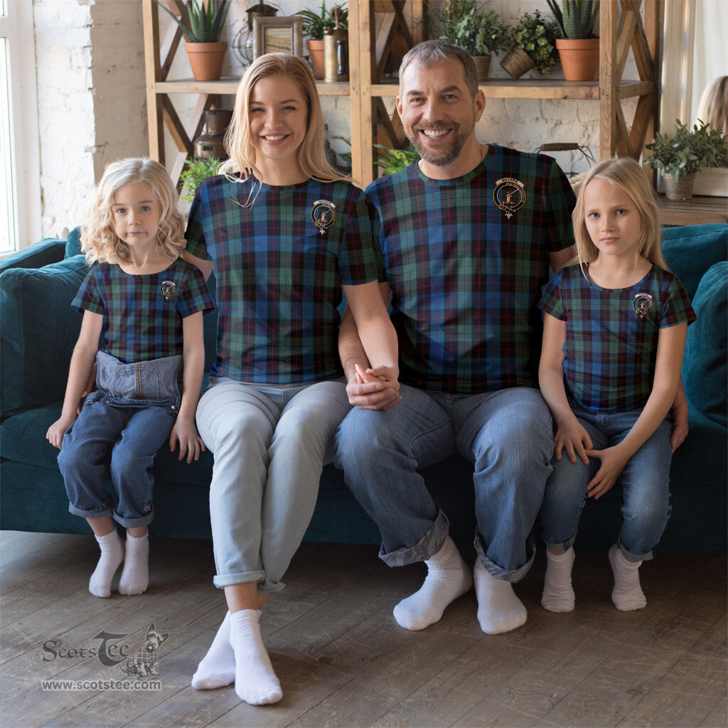 ScotsTee Shop Scottish Guthrie Clan Crest Tartan T Shirt for Family Tartan Matching Family T Shirts