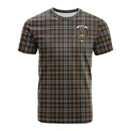 ScotsTee Shop Scottish Gordon Weathered Clan Crest Tartan T Shirt for Family Tartan Matching Family T Shirts
