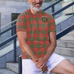 ScotsTee Shop Scottish Grant Ancient Clan Crest Tartan T Shirt for Family Tartan Matching Family T Shirts