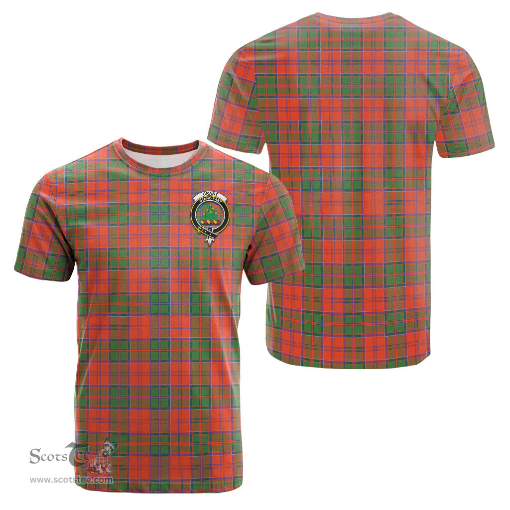 ScotsTee Shop Scottish Grant Ancient Clan Crest Tartan T Shirt for Family Tartan Matching Family T Shirts