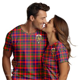 ScotsTee Shop Scottish Gow Modern Clan Crest Tartan T Shirt for Family Tartan Matching Family T Shirts