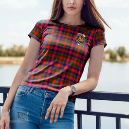 ScotsTee Shop Scottish Gow Modern Clan Crest Tartan T Shirt for Family Tartan Matching Family T Shirts