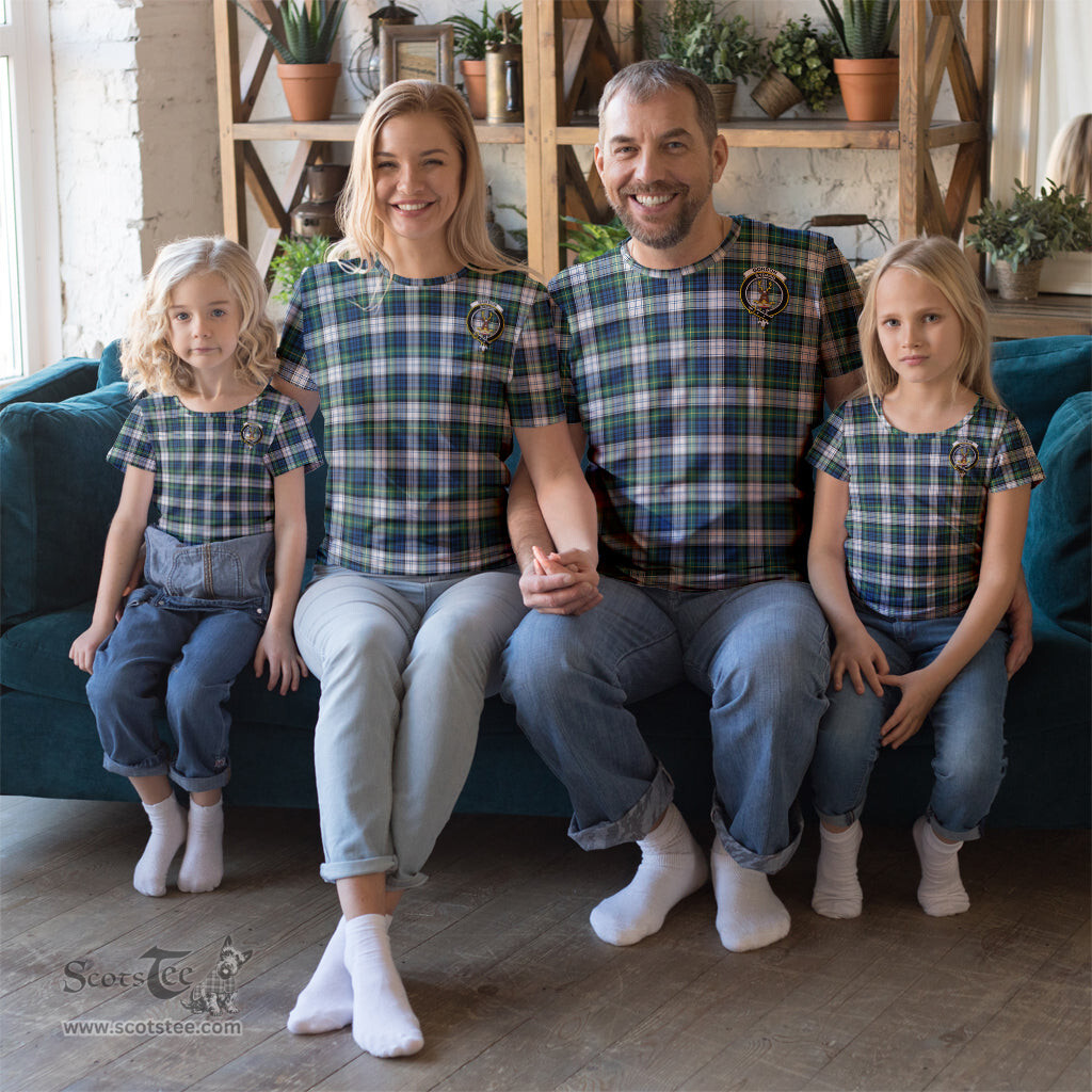 ScotsTee Shop Scottish Gordon Dress Ancient Clan Crest Tartan T Shirt for Family Tartan Matching Family T Shirts