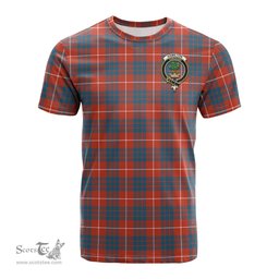 ScotsTee Shop Scottish Hamilton Ancient Clan Crest Tartan T Shirt for Family Tartan Matching Family T Shirts