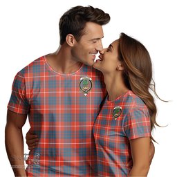 ScotsTee Shop Scottish Hamilton Ancient Clan Crest Tartan T Shirt for Family Tartan Matching Family T Shirts