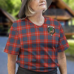 ScotsTee Shop Scottish Hamilton Ancient Clan Crest Tartan T Shirt for Family Tartan Matching Family T Shirts