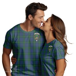 ScotsTee Shop Scottish Hamilton Hunting Clan Crest Tartan T Shirt for Family Tartan Matching Family T Shirts
