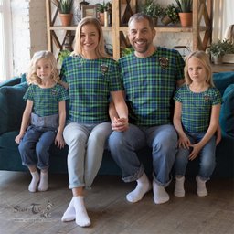 ScotsTee Shop Scottish Graham of Montrose Ancient Clan Crest Tartan T Shirt for Family Tartan Matching Family T Shirts