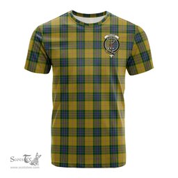 ScotsTee Shop Scottish Fraser Yellow Clan Crest Tartan T Shirt for Family Tartan Matching Family T Shirts