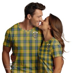 ScotsTee Shop Scottish Fraser Yellow Clan Crest Tartan T Shirt for Family Tartan Matching Family T Shirts