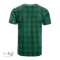 ScotsTee Shop Scottish Irvine of Bonshaw Clan Crest Tartan T Shirt for Family Tartan Matching Family T Shirts