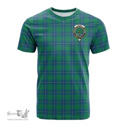 ScotsTee Shop Scottish Irvine Ancient Clan Crest Tartan T Shirt for Family Tartan Matching Family T Shirts