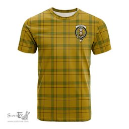 ScotsTee Shop Scottish Houston Clan Crest Tartan T Shirt for Family Tartan Matching Family T Shirts