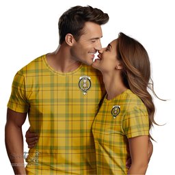 ScotsTee Shop Scottish Houston Clan Crest Tartan T Shirt for Family Tartan Matching Family T Shirts