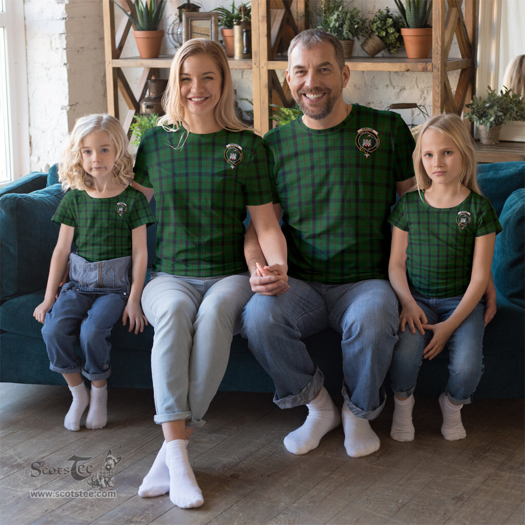 ScotsTee Shop Scottish Kincaid Clan Crest Tartan T Shirt for Family Tartan Matching Family T Shirts