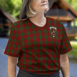 ScotsTee Shop Scottish MacAulay Clan Crest Tartan T Shirt for Family Tartan Matching Family T Shirts
