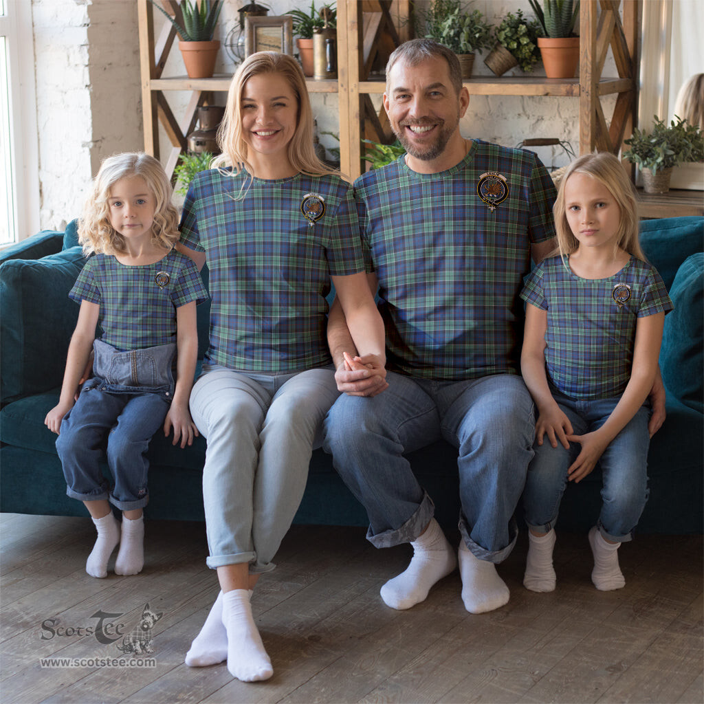 ScotsTee Shop Scottish Leslie Hunting Ancient Clan Crest Tartan T Shirt for Family Tartan Matching Family T Shirts