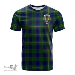 ScotsTee Shop Scottish Johnstone-Johnston Modern Clan Crest Tartan T Shirt for Family Tartan Matching Family T Shirts