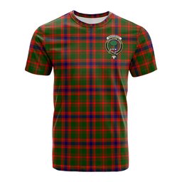 ScotsTee Shop Scottish Kinninmont Clan Crest Tartan T Shirt for Family Tartan Matching Family T Shirts