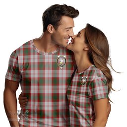 ScotsTee Shop Scottish Lindsay Dress Red Clan Crest Tartan T Shirt for Family Tartan Matching Family T Shirts