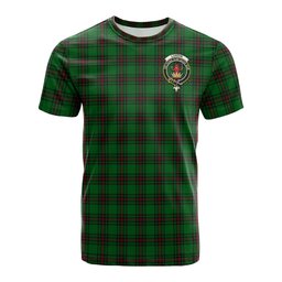 ScotsTee Shop Scottish Lundin Clan Crest Tartan T Shirt for Family Tartan Matching Family T Shirts